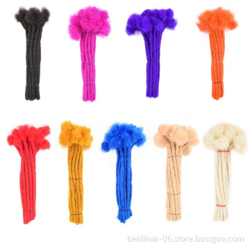 Dreadlocks Human Hair Extensions Natural Hair Dreadlock Puffs  Afro Kinky Hair Bulk Wholesale